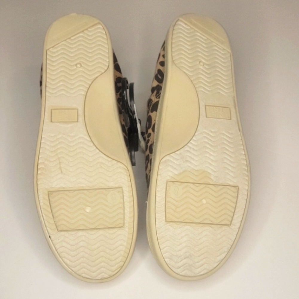 Time and Tru Brown and White Sneakers with Leopard Print #10 - Picture 6 of 7